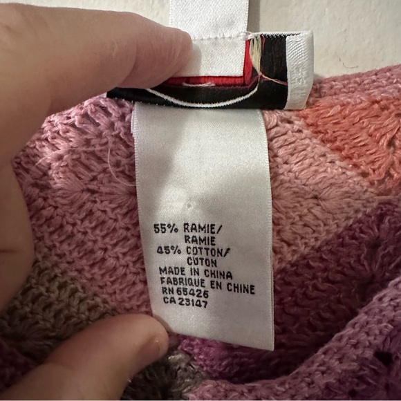Vintage Crochet Zip Up Cardigan - Picture 4 of 4